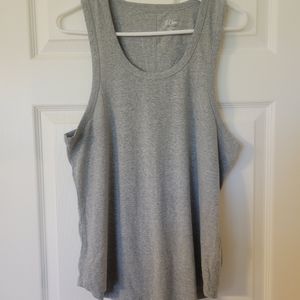 J.Crew Gray Racerback Exercise Tank